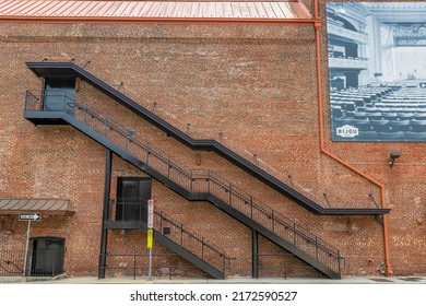 Knoxville, Tennessee, USA - May 28, 2022: Back Side Of The Bijou Theatre Which Began As The Lamar House Over Two Hundred Years Ago.