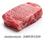 Kobe Beef Steak, isolated on white background