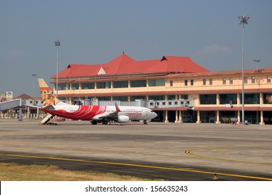 KOCHI, INDIA - JANUARY 10, 2012: An Air India Express Boeing 737 Parked At Cochin International Airport.