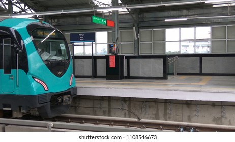 Kochi, Kerala, India - 6/23/2017: Kochi Metro Rail.