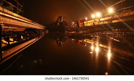 Kochi Metro Work Image, Night Image, Good One,