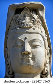 Kodaiji Temple, Kyoto, Japan, Asia - 03.28.2014: Detail Of Ryozen Kannon Statue - 24 M High War Memorial Commemorating Those Dead Of The Pacific War In World War II