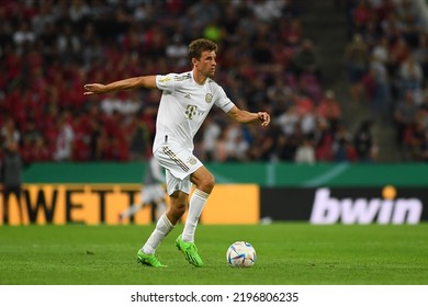 KOELN, GERMANY - AUGUST 28 2022: Thomas Müller. The Football Match Of DFB-Pokal Viktoria Koeln Vs FC Bayern Munich