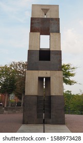 KOELN, GERMANY - CIRCA AUGUST 2019: Sculpture Named Ma�alot In Heinrich-Boell-Platz By Sculptur Dani Karavan