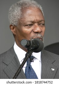 Kofi Annan. Freetown, Sierra Leone. 3rd July 2006. Kofi Annan (1938-2018), 7th Secretary-General Of The United Nations (Jan 1997-Dec 2006) On A Visit To The UN Backed Special Court For Sierra Leone.