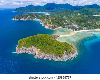 Koh Phangan Thailand Aerial View