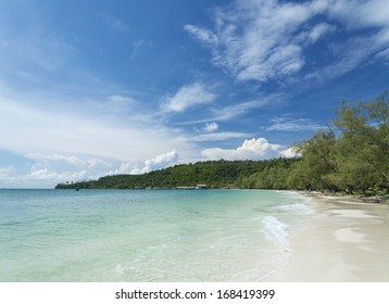 Koh Rong Island Beach View In Cambodia