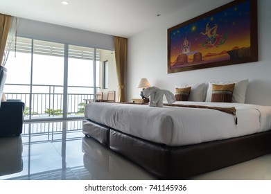 Koh Samui Island, Thailand - June 15, 2017: Standard Room In The Hotel Lamai Coconut Beach Resort