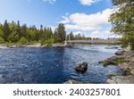 Koitelinkiski river landscape attraction near Oulu in Finland