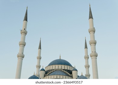 Kojatepe Mosque at sunset in Ankara - Shutterstock ID 2366493517
