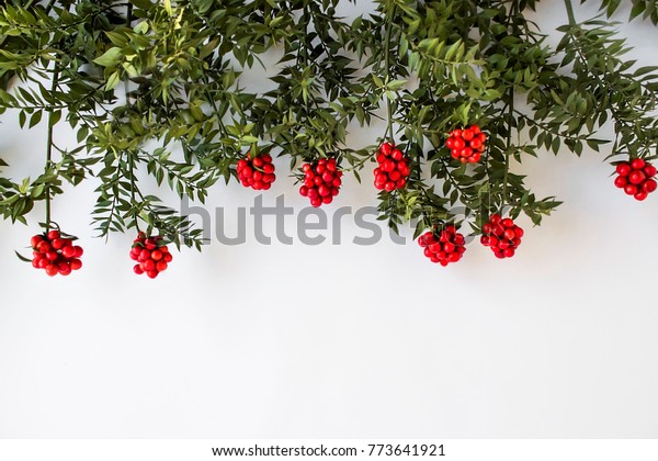 Kokina butcher\'s broom is an old Istanbul\
tradition when christmas comes.It is not naturel plant but\
combination of two plants.Red berries stitches one by one with red\
yarn and bring on\
December