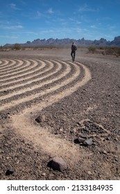 Kokopelli Spiral Labyrinth In Kofa National Wildlife Refuge.