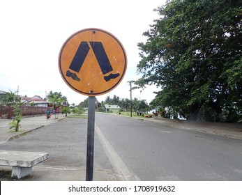 Kokopo , East New Britain Province / Papua New Guinea - April 20 2020 : Kokopo Town Monday During State Of Emergency Covid 19 Crisis. STREET