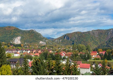 Kolasin City Aerial View In Montenegro.