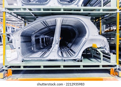 Kolin, Czech Republic - September 18, 2022: First Open Doors Day At The Toyota Factory After It Became Majority Owner. Spare Parts In A A Car Plants.