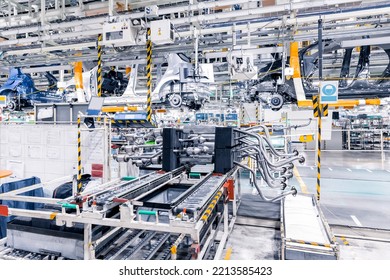 Kolin, Czech Republic - September 18, 2022: First Open Doors Day At The Toyota Factory After It Became Majority Owner. Spare Parts In A Car Plants.