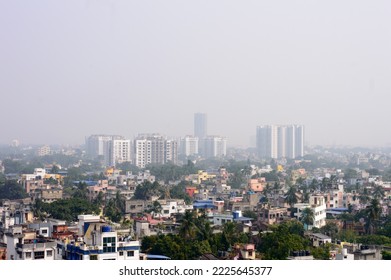 Kolkata City Of Joy Skyline View.  Landscape Scenery Urban India Cityscape. Architecture Business Travel Tourism Center City. Calcutta West Bengal India South Asia Pacific 13th November 2022