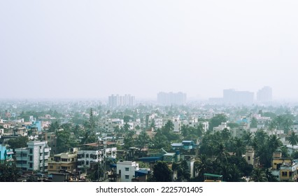 Kolkata City Of Joy Skyline View.  Landscape Scenery Urban India Cityscape. Architecture Business Travel Tourism Center City. Calcutta West Bengal India South Asia Pacific 13th November 2022