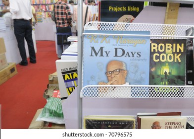 KOLKATA- FEBRUARY 4: An Autobiography Of Famous Indian Author R.K.Narayan On Display  During The 2011 Kolkata Book Fair In Kolkata, India On February 4, 2011.