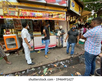 Kolkata, India - 9th January 2021 : Raid At Thandai Or Bhang Shop In India