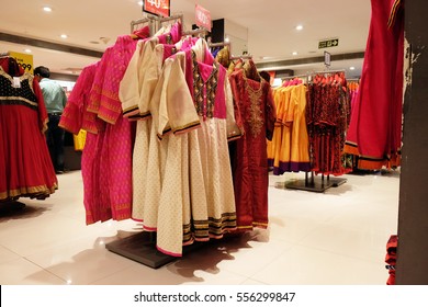 KOLKATA, INDIA - FEBRUARY 09: Indian garment shop in New Market area, Kolkata, India on February 09, 2016.