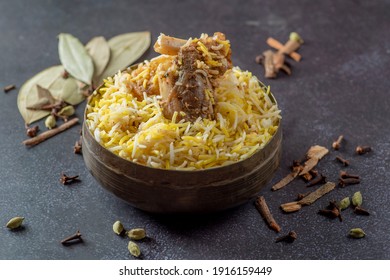 Kolkata Mutton Biryani With Aloo