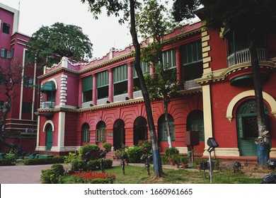 Kolkata, West Bengal, India - February 26, 2020: Jorasanko Thakur Bari, Now Rabindra Bharati University. The Ancestral Home Of Rabindranath Tagore