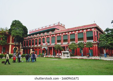 Kolkata, West Bengal, India - February 26, 2020: Jorasanko Thakur Bari, Now Rabindra Bharati University. The Ancestral Home Of Rabindranath Tagore