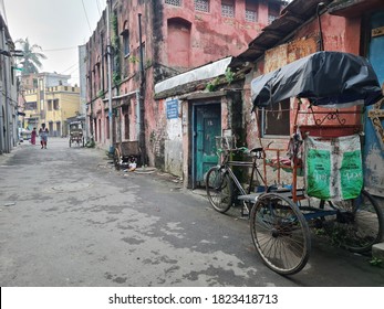 Kolkata, West Bengal/India - 28 Sep 2020: An Alley In The North Kolkata. 