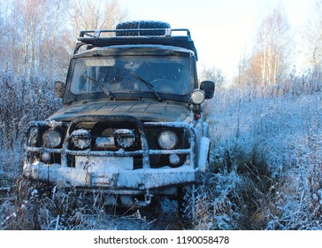 Kolomna/Russia - SEPTEMBER 6, 2018; Russian SUV UAZ 469