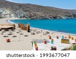 Kolympithra beach in Tinos island, Greece