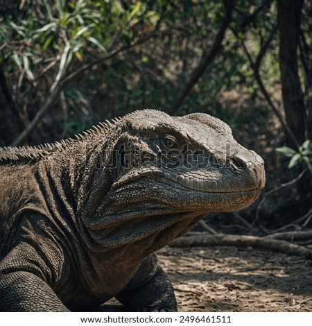 The Komodo Dragon (Varanus komodoensis) is the largest living lizard, native to the Indonesian islands of Komodo, Rinca, Flores, and Gili Motang. Growing up to 10 feet (3 meters) in length and weighi