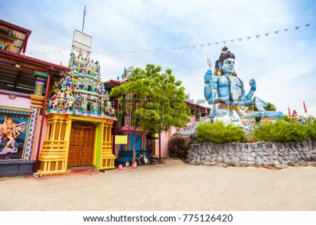 Koneswaram Temple also known as Dakshinakailasha is a classical medieval Hindu temple dedicated to Lord Shiva in Trincomalee,  
Sri Lanka