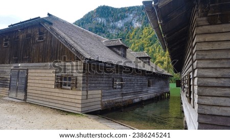 Konigsee Germany - An old wooden traditional house in Konigsee