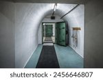 Konjic, Bosnia and Herzegovina - August 25, 2015: Inside the ARK D-0, Armijska Ratna Komanda, bunker of Josip Broz Tito