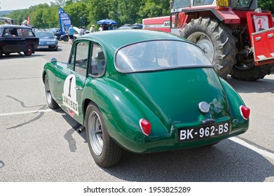 Konz, Germany - Jul 15, 2018 - A Green Rochdale GT From 1959