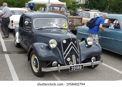 Konz, Germany - Jul 16, 2017 - Citroën Traction Avant 11 CV (Citroen) From 1956