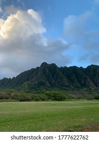 Koolau Mountains in Kualoa on the island of Oahu, Hawaii