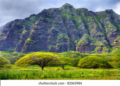 Koolau Mountains On The Windward Side Of Oahu