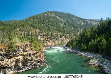 The Kootenai River in the Kootenai National Forest near Libby, Montana