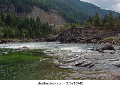 Kootenai River Rapids Between Troy and LIbby Montana - Kootenai Falls, Cabinet Mountains/Wilderness