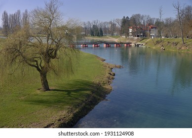 The Korana River In Karlovac, Croatia