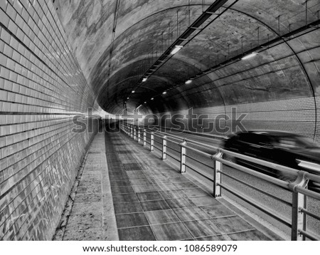 Similar – the tunnel Deserted Tunnel