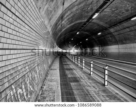 Similar – Tube_#01 Tunnel Untergrund