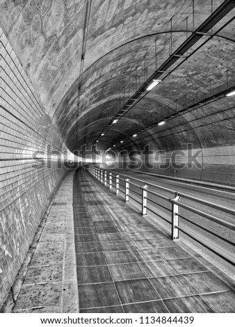 Similar – Tube_#01 Tunnel Untergrund