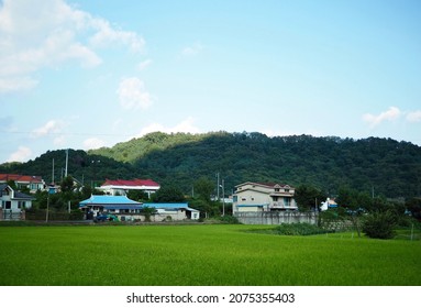 Korea countryside, rural, house, landscape - Shutterstock ID 2075355403