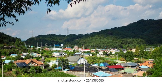Korea countryside, rural, house, landscape - Shutterstock ID 2145385685