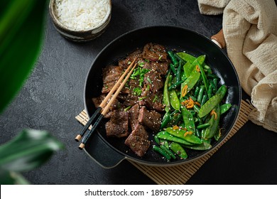 Korean Beef Bulgogi, Grilled Beef Steak With Spicy Sauce