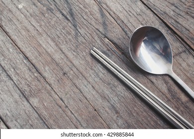 Korean Chopsticks With Spoon