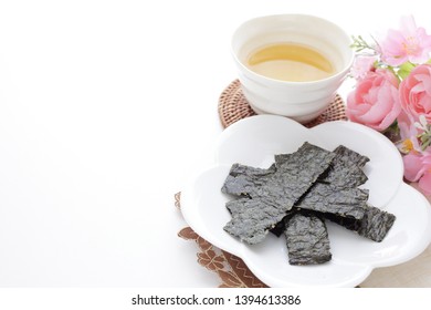 Korean Food, Almond And Seaweed Snack